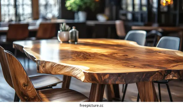 Wooden Table Top with Unique Design