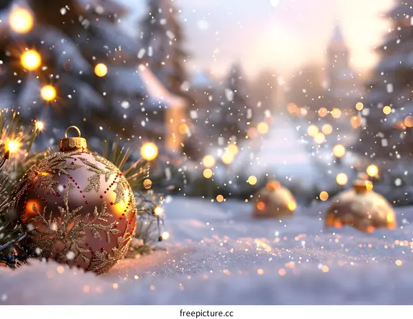 Christmas Snow Scene
