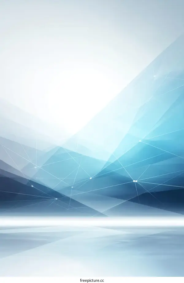 Abstract Geometric Blue and White Design