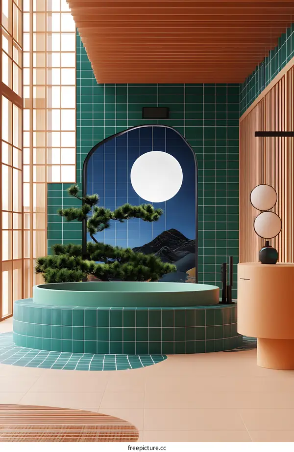 Modern Bathroom Design With Japanese Style Elements