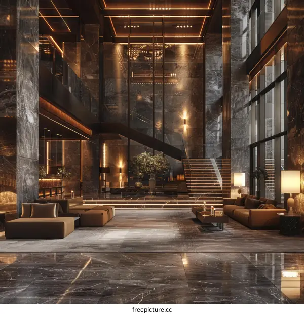 Luxury Modern Lobby Interior Design