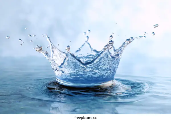 Water Splash Crown Splashing Water