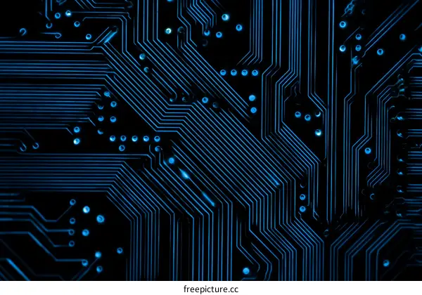 Close-up Circuit Board Technology