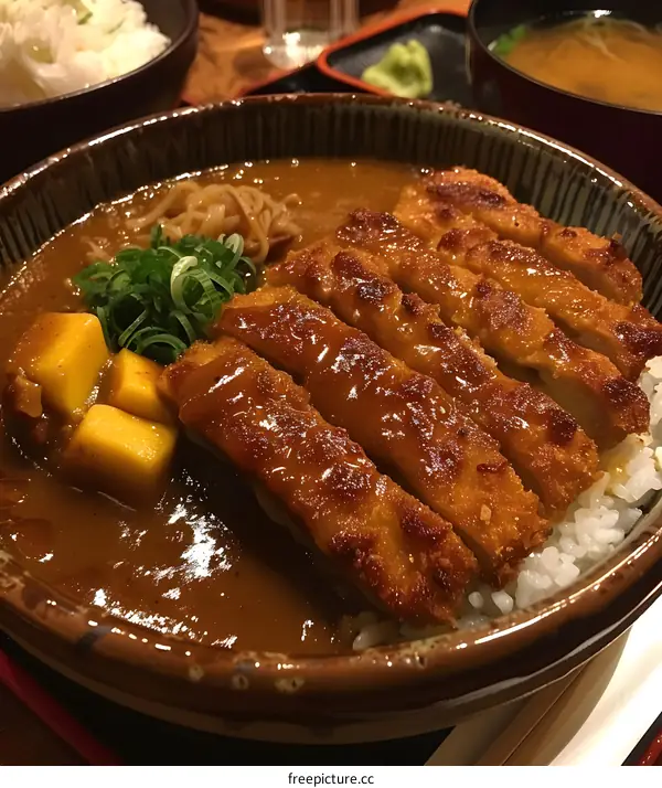 Japanese Curry Rice With Chicken Cutlets