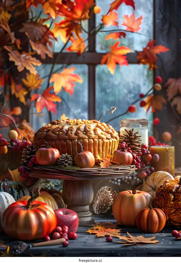 Thanksgiving in the golden autumn