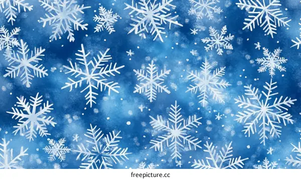 Winter Wonderland Snowflake Pattern Illustration