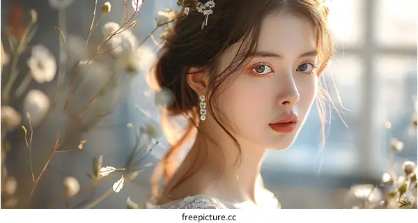 Portrait of a beautiful woman