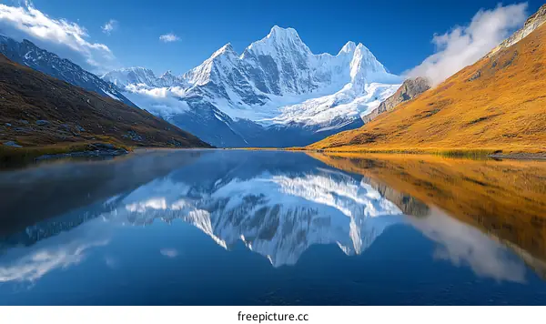Majestic Mountains Reflecting on a Serene Lake