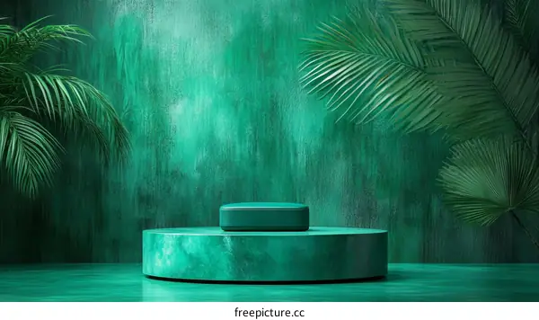 Emerald Green Showcase Product Display