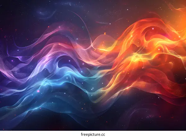 Wavy abstract background