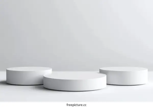 Simple Modern White Product Display