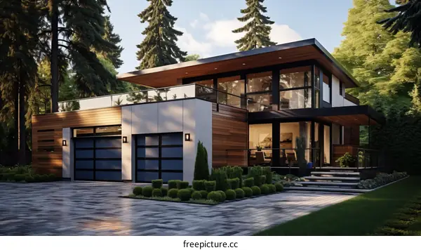 A Stunning Modern House with a Beautiful Exterior