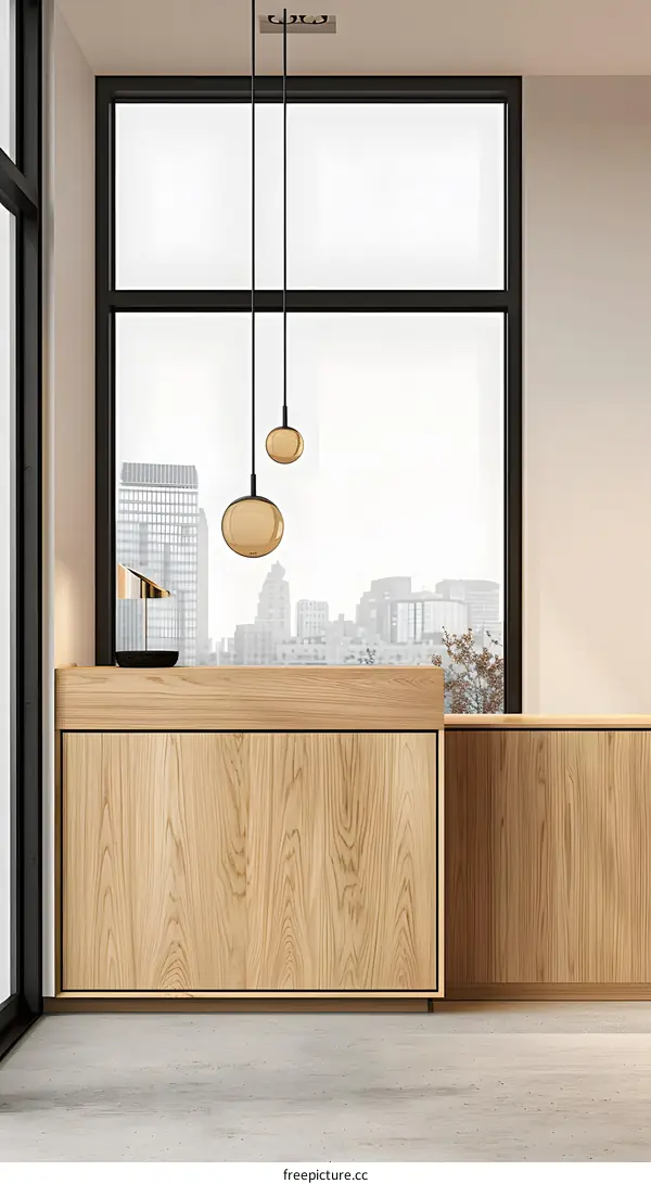 Modern Minimalist Interior Design With City View