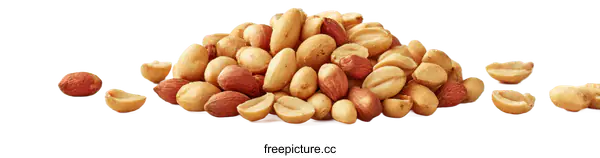 [Transparent Background PNG]Pile of Roasted Peanuts