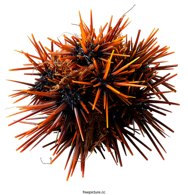 [Transparent Background PNG]Close-up of a sea urchin