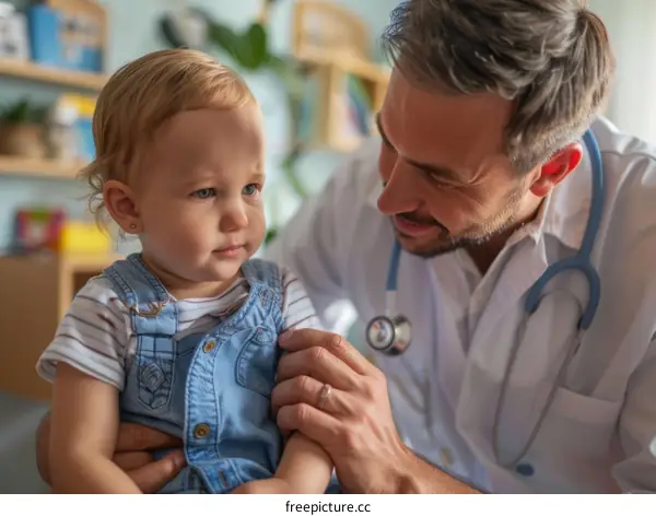 Pediatrician Examining a Toddler