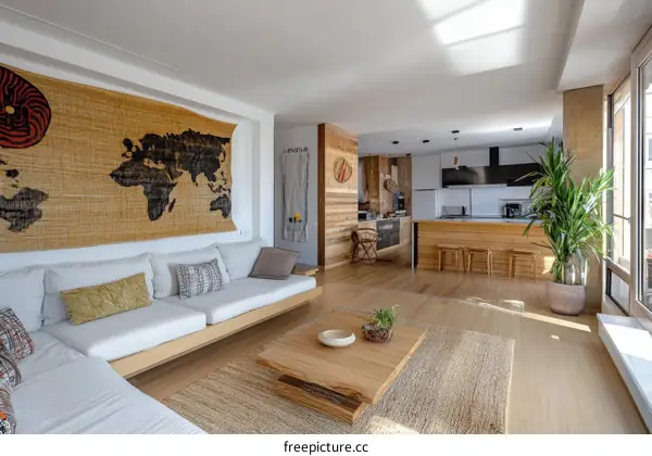 Modern Open-Plan Living Area Design