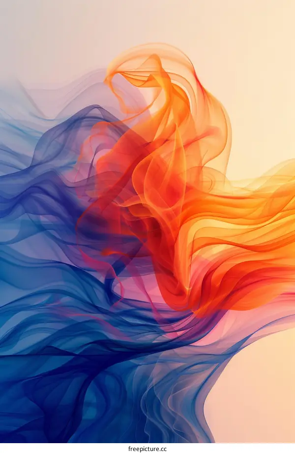Fiery Dance of Life: Abstract Art Inspired by Nature