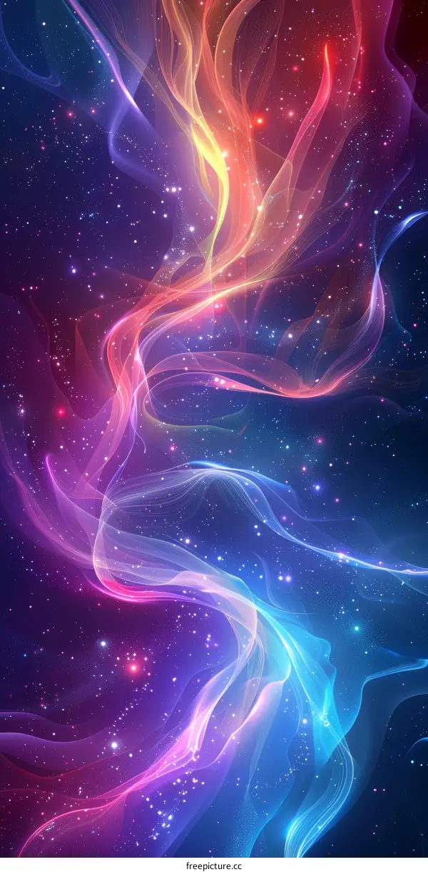 Colorful Nebula in the Universe