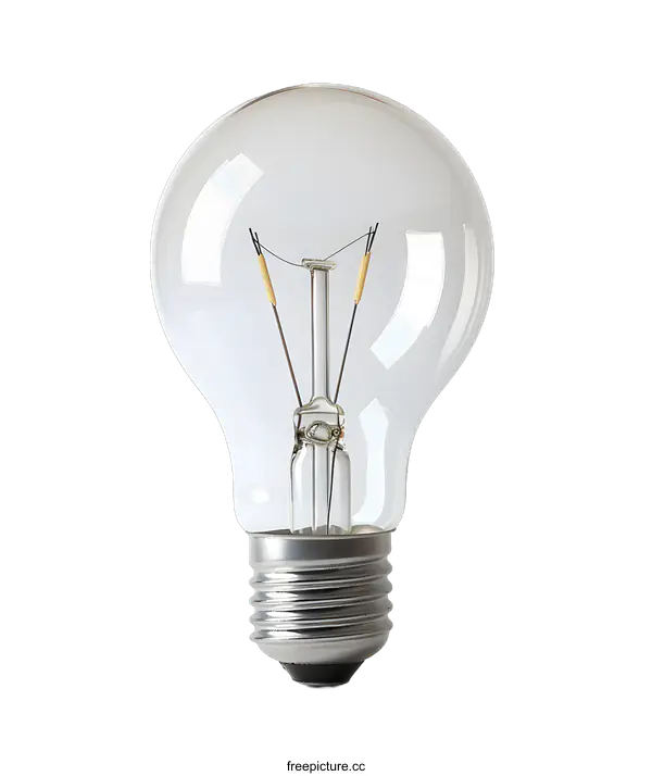 [Transparent Background PNG]Light bulb on white background