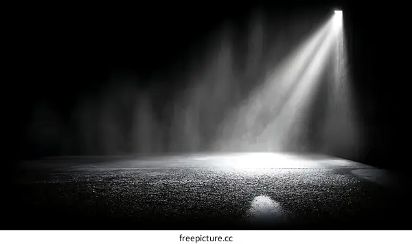 Spotlight on Empty Stage