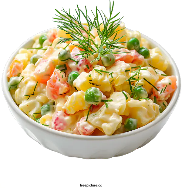 [Transparent Background PNG]Fresh Vegetable Salad in a Bowl