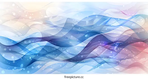 Abstract blue and purple waves background