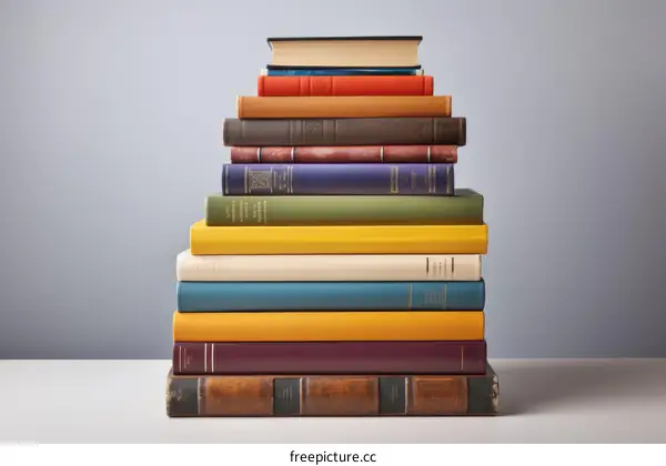 A Stack of Old Books