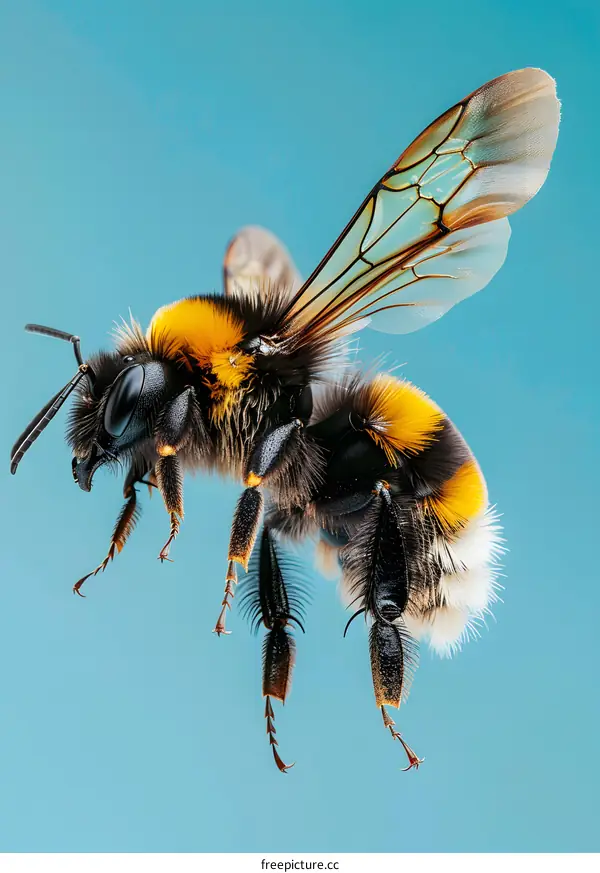 bumblebee in mid air