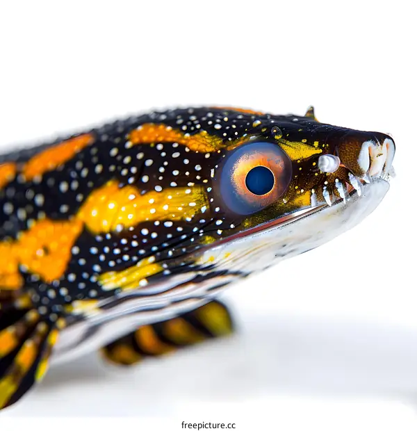 Close-up of Colorful Fish Head