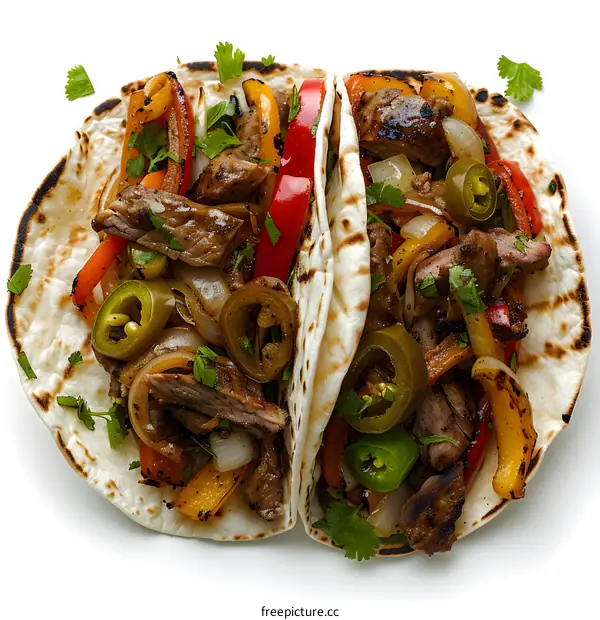 Delicious Steak Tacos with Grilled Onions and Peppers