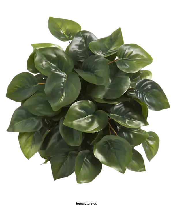 [Transparent Background PNG]Green Leaf Plant on White Background