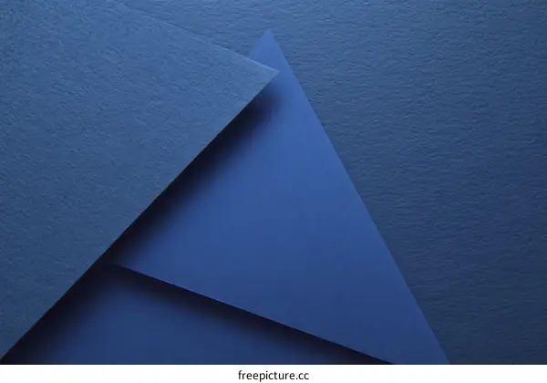 Abstract Geometric Shapes in Deep Blue