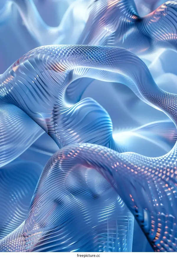 Abstract Blue Wave Design