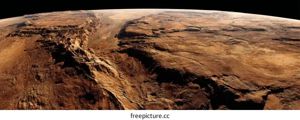Mars Surface Topography from Space