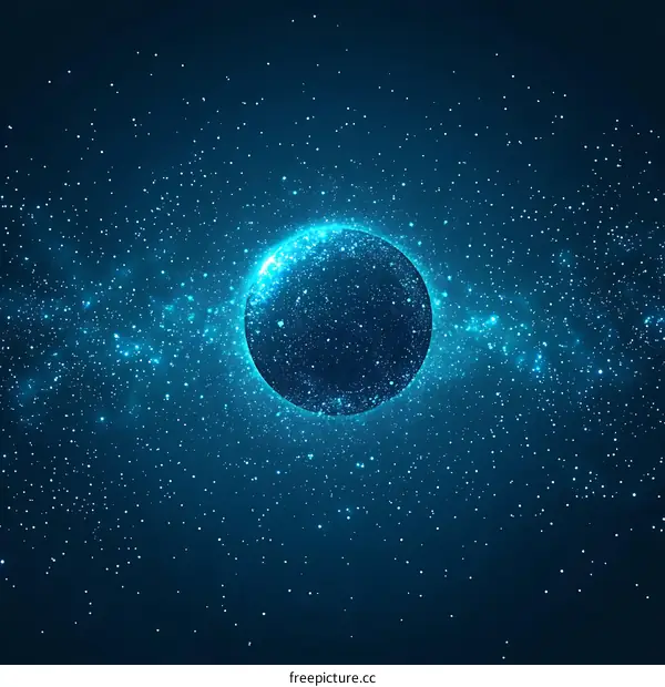 Abstract Space Planet Illustration