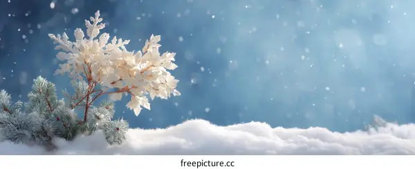 Winter Wonderland Snowy Landscape Scene