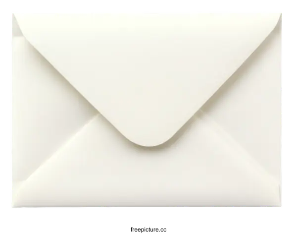 [Transparent Background PNG]Blank White Envelope for Mailing