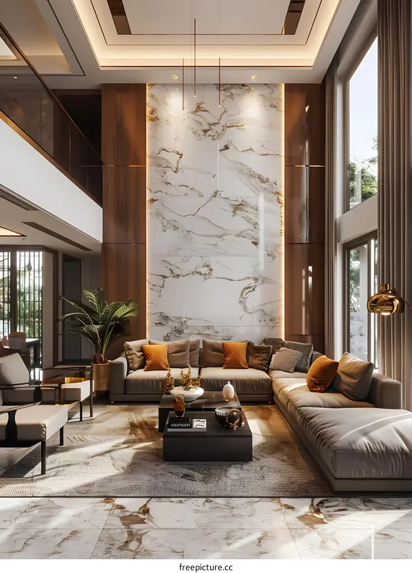 Modern minimalist living room