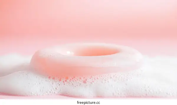 Pink Soap and Creamy Foam