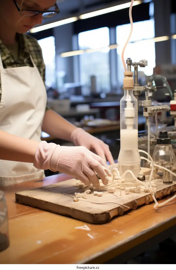 Woman working in a laboratory