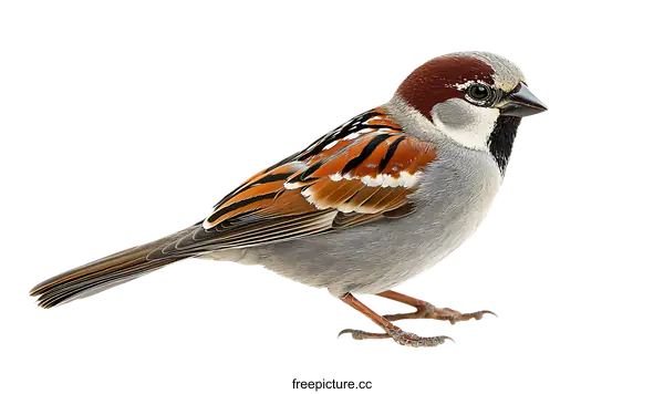 [Transparent Background PNG]Beautiful Sparrow Bird Close-up Photo
