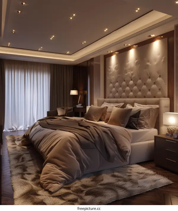 Luxury Bedroom Interior Design Illustration