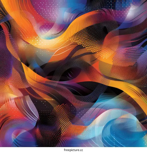 Vibrant Geometric Abstract