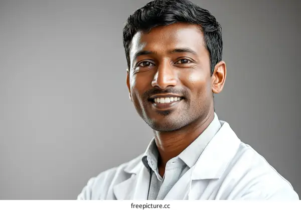 Smiling Doctor Portrait Professional Image