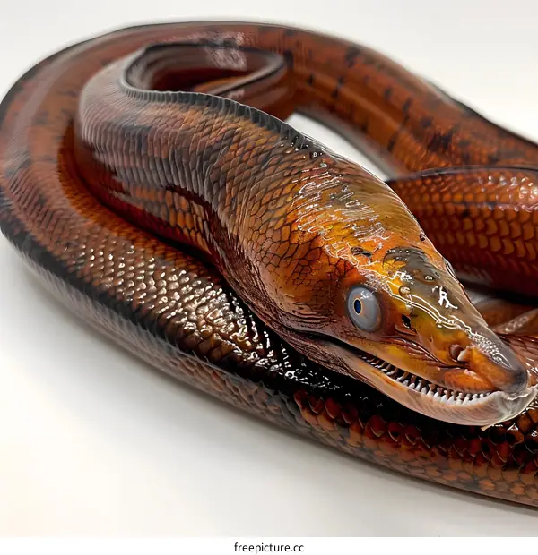 A close up of a moray eel