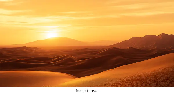 Golden Hour in the Desert