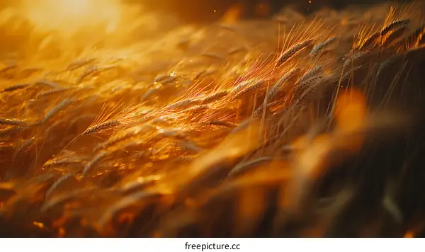 Golden Wheat Field at Sunset