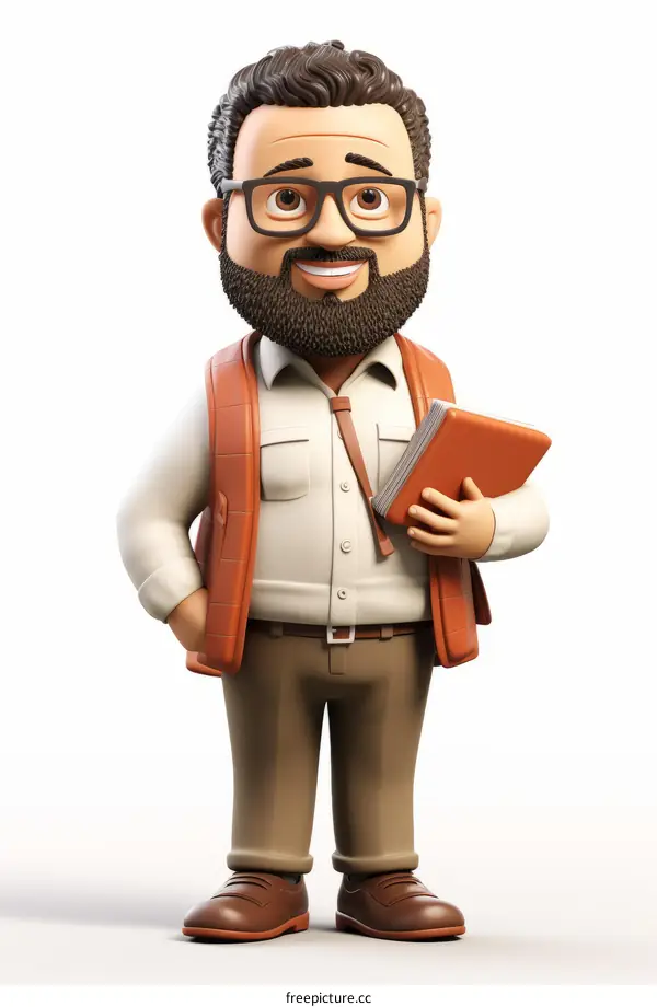 professor holding a book