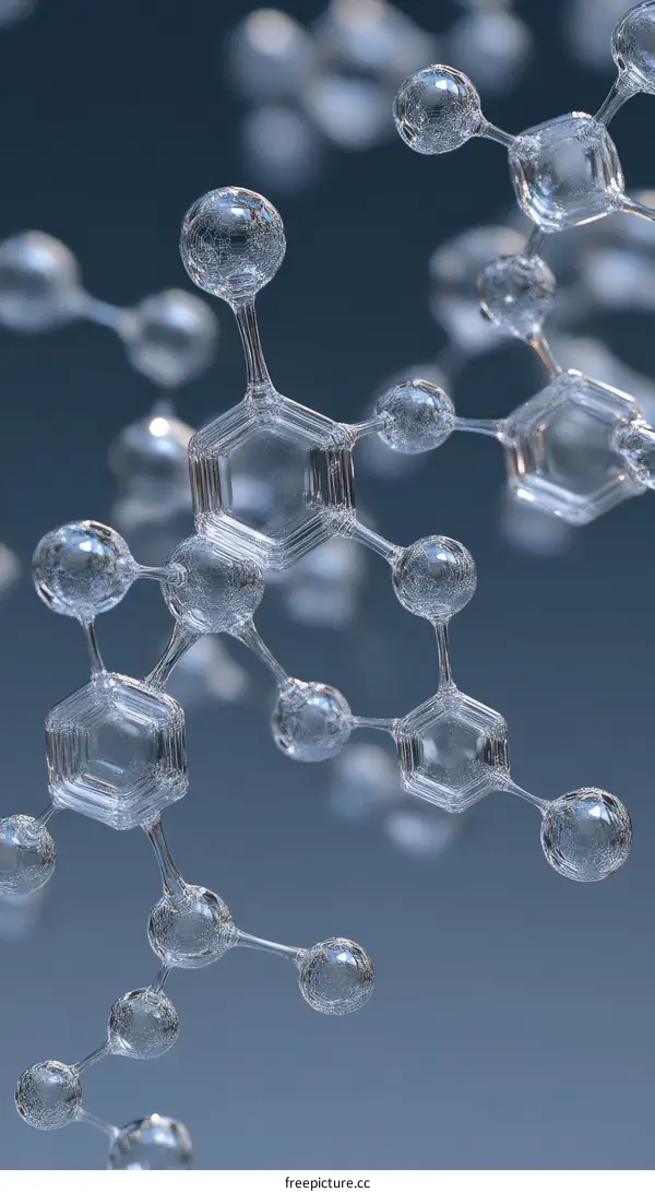 Abstract Molecular Structure Illustration